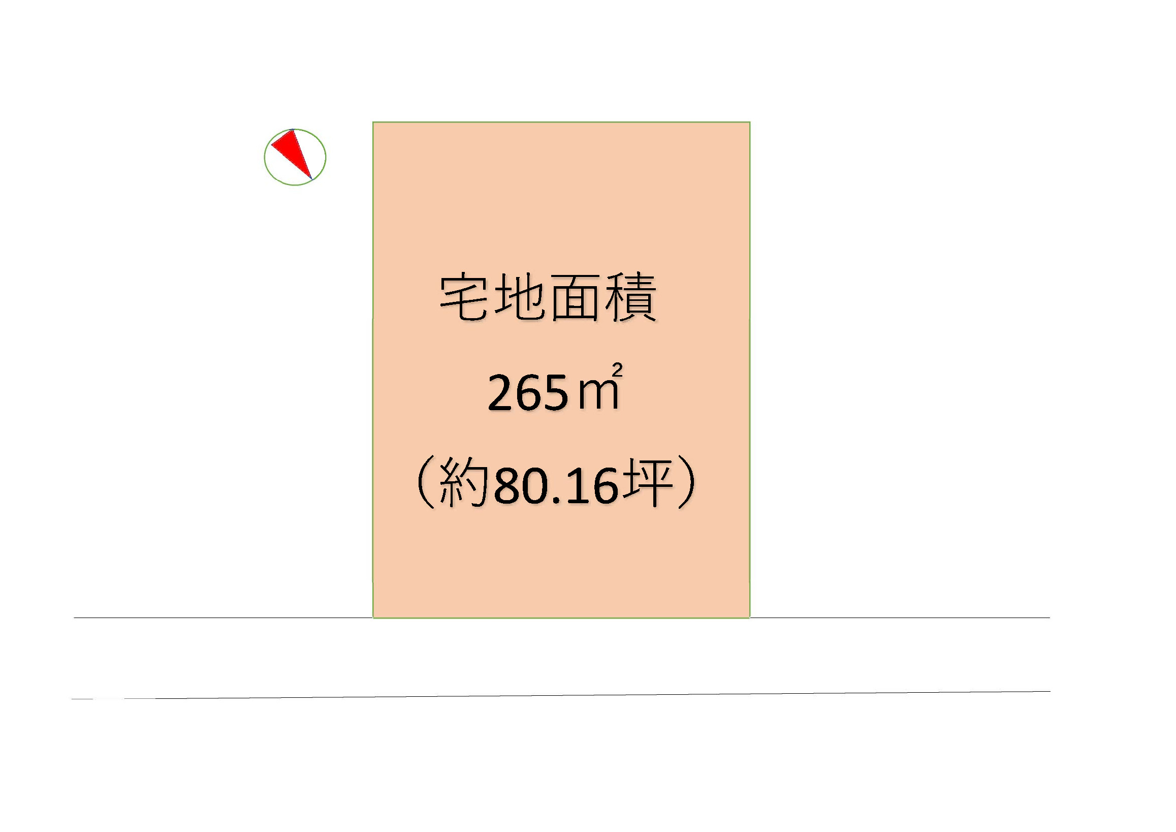 多可町加美区多田売土地の土地図