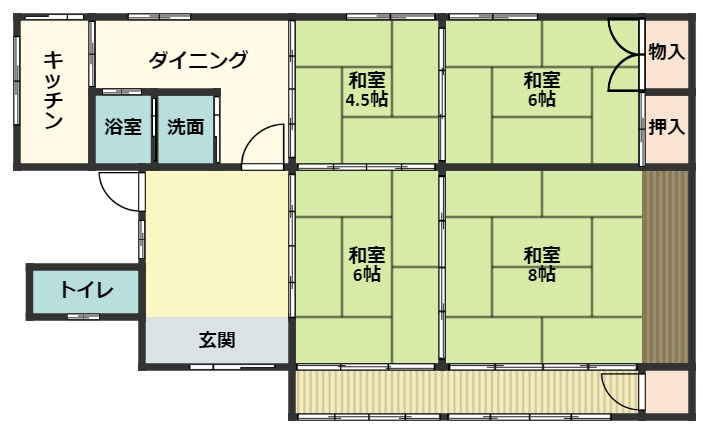 畑内古民家の間取り
