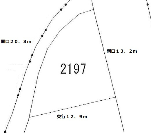 石生板野さん売り土地の区画図