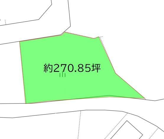 海南市大野中土地の土地図