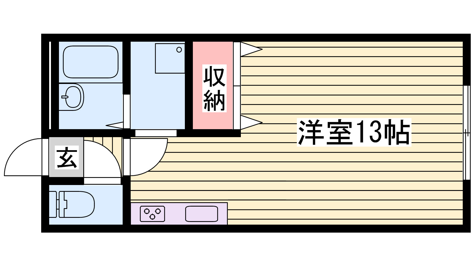 グリーンコート野里の間取り