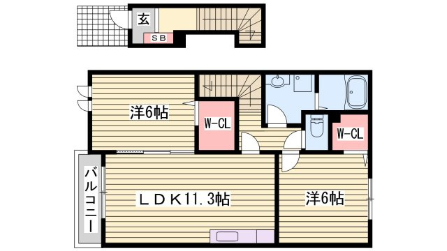 グランツ　メゾンⅡの間取り