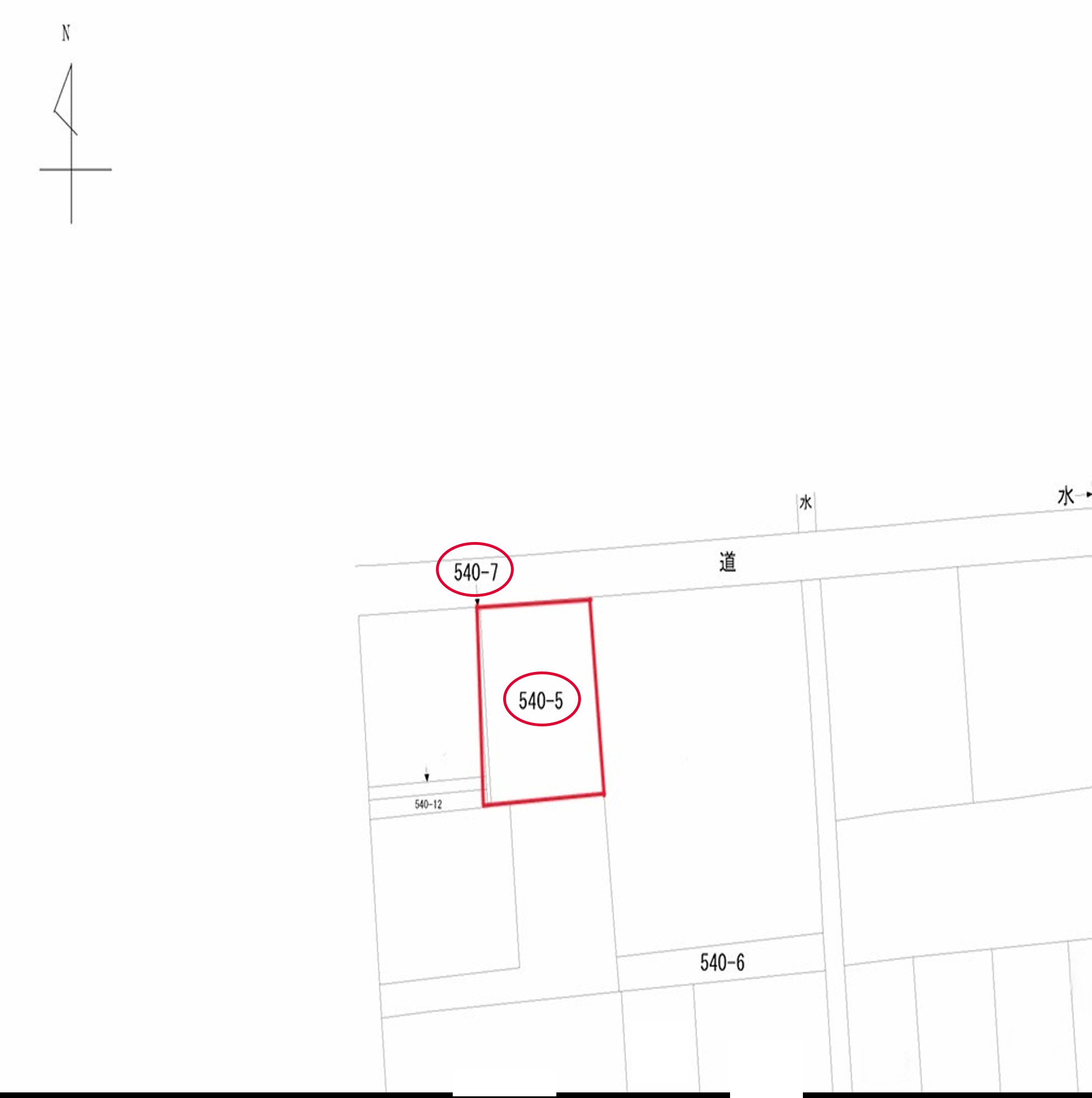 高崎市上中居町　売地の土地図|公図
