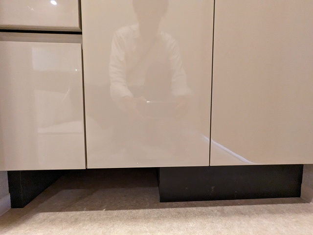 SEASON FLATS Shinokachimachiの設備|トイレと独立した洗面室、洗面室の下にヘルスメーターストックスペース付き