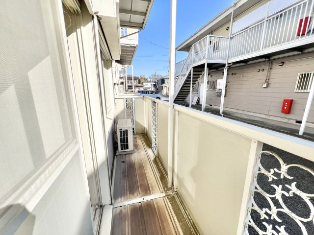 シャルマンハイツⅡのバルコニー|※別部屋参考写真