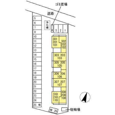 ＧＲＡＮＤ　Ｄ－ＲＯＯＭ上重原　　刈谷市近郊の賃貸はクラスホーム刈谷店の区画図