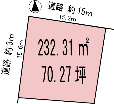 各務原市尾崎北町７丁目の土地図