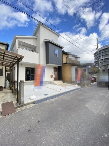 中古戸建　上安3丁目の前面道路含む現地写真