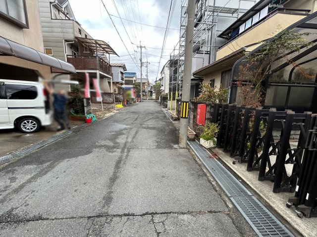 上植野町馬立　建築条件無土地の前面道路含む現地写真