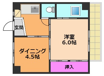【間取り】 | ビレッジハウス西町4号棟