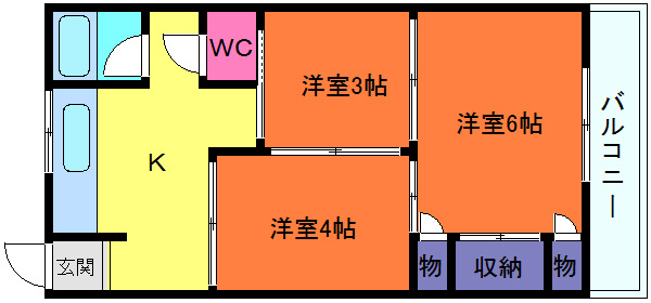 エクセル六甲の間取り
