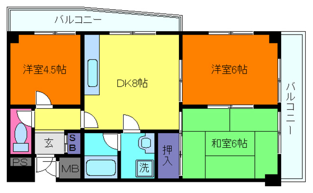 ガイ御影の間取り