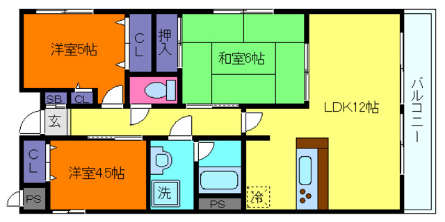 キャロル御影の間取り