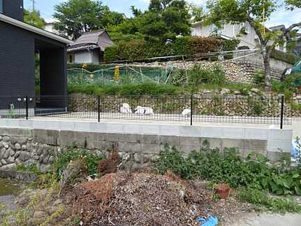 広島市安佐北区落合南３丁目　新築一戸建ての庭