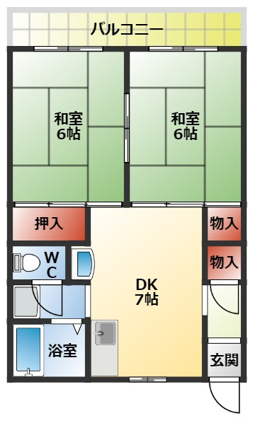 富士コーポラスの間取り