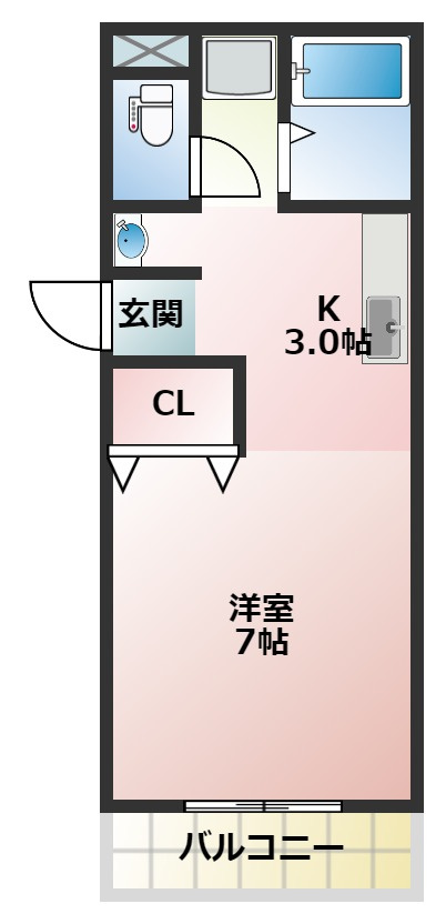 パティオ新別府の間取り