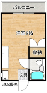 【間取り】 | コーポ学園前