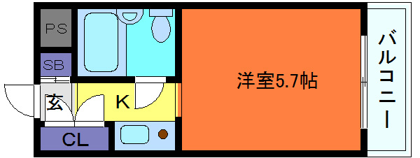 ビシック西進の間取り