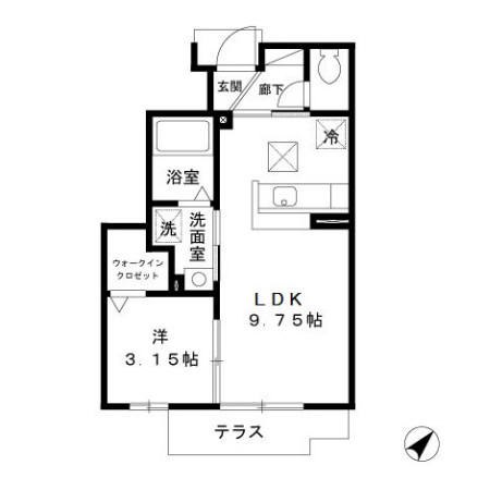 リヴェールβの間取り