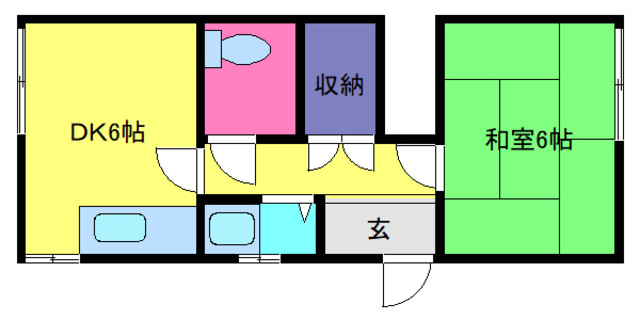 灘北ハイツの間取り