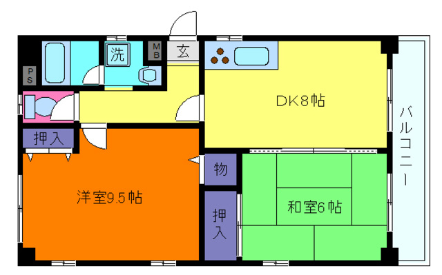 芦屋パティオの間取り
