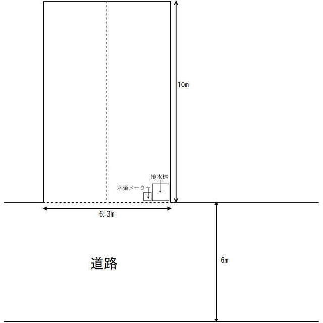 岐阜市長良の駐車場の間取り