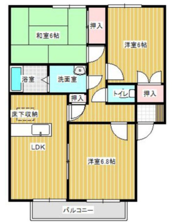 ハミングタウン合川の間取り