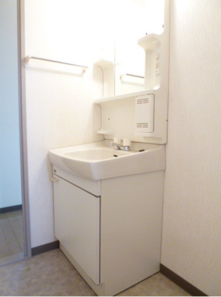ハミングタウン合川の洗面所|忙しい朝には欠かせない洗面所です