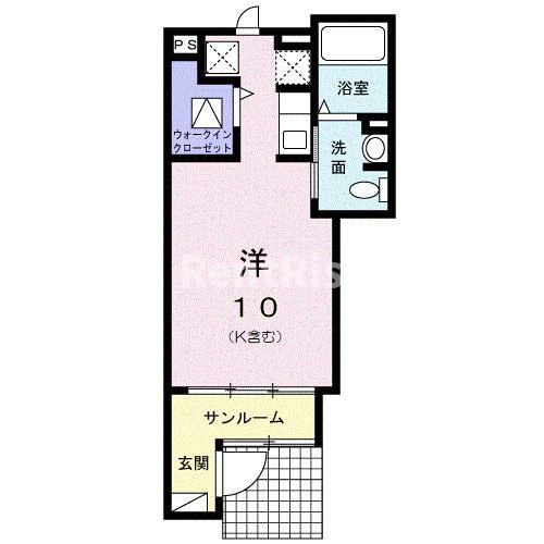 アンジュ湊Ⅱの間取り|間取図
