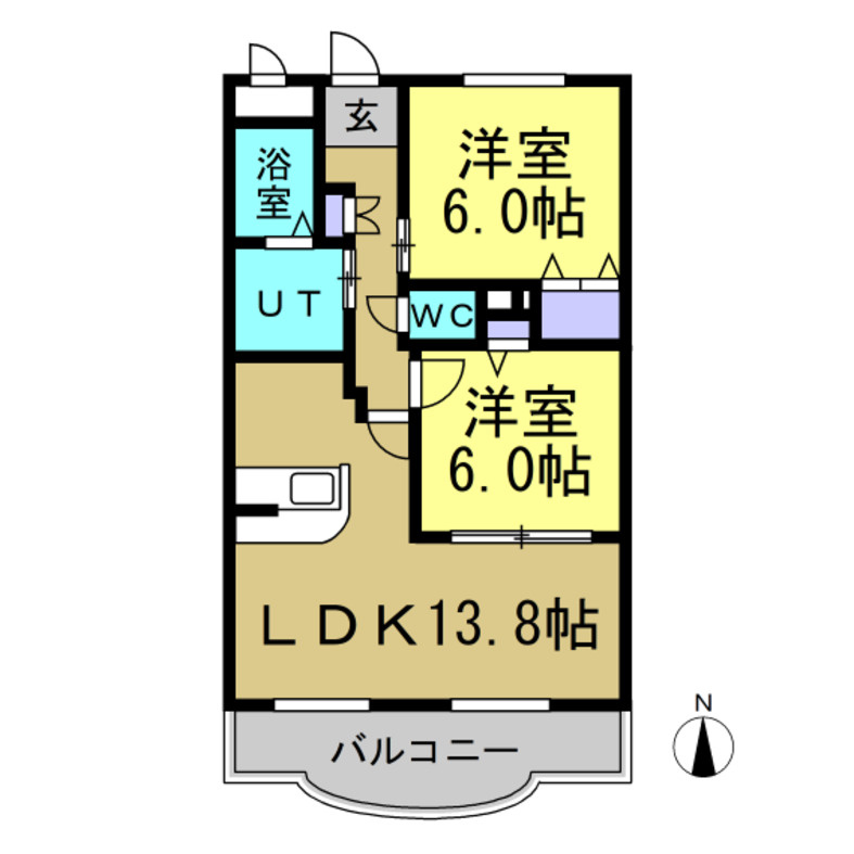 キャトル・セゾンⅡの間取り