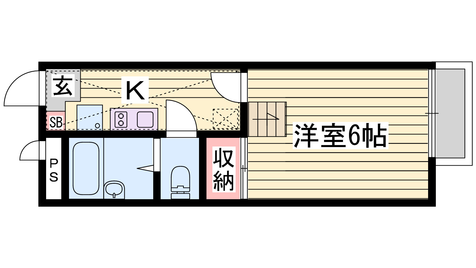 レオパレスサンライトの間取り