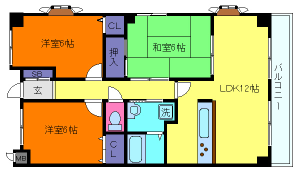 エスペランサ六甲道の間取り