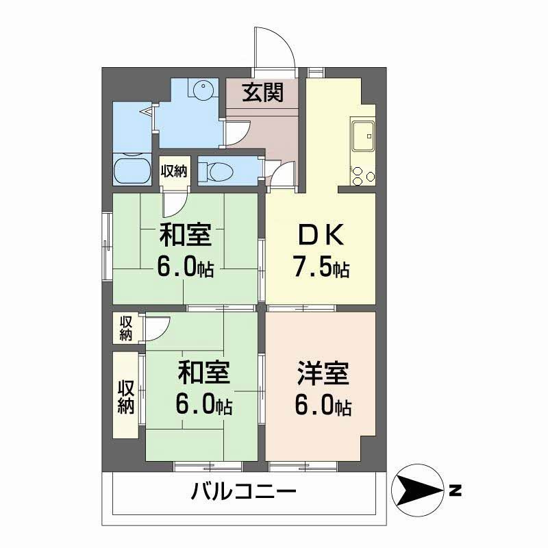 メゾンヒカリの間取り