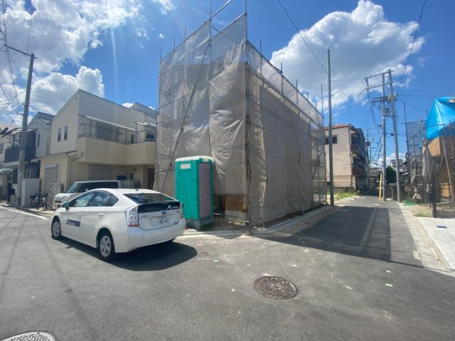 【建築条件付き土地】サン・タウンニュー岸和田3丁目の前面道路含む現地写真|■近くに深北緑地公園があり、徒歩で行けますよ♪♪