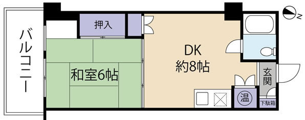 【間取り】 | マンション南熱海　10階