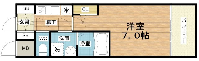 【間取り】 | S-RESIDENCE難波大国町トレス