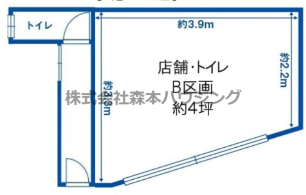 【間取り】 | 　ひびき寝屋川ハイツ | 1階店舗です