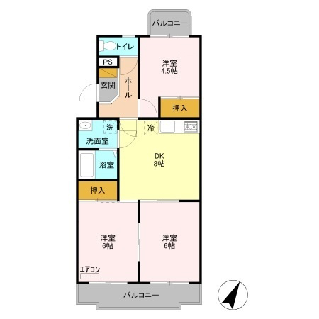 グラン.ドムール上福岡の間取り