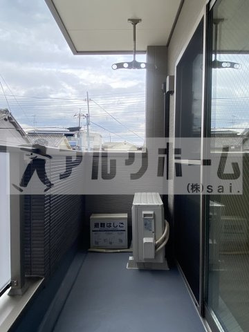 パルテール八尾のバルコニー