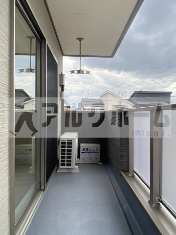 パルテール八尾のバルコニー