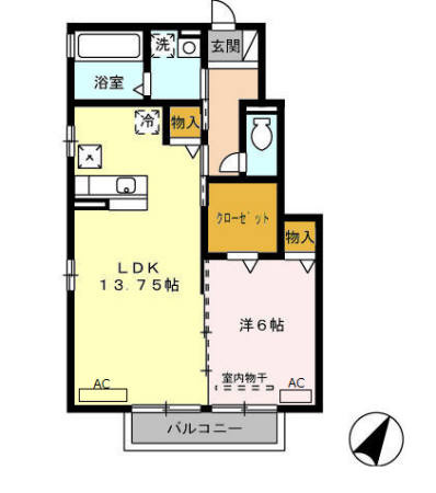 【間取り】 | ソシエ B棟