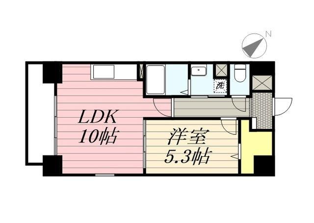 ソレイユ中央の間取り