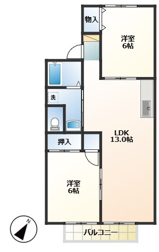 サンウエストの間取り