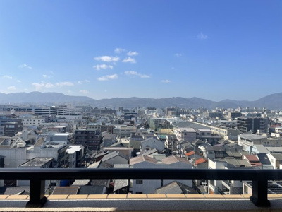 【展望】 | エミネンス西院 | 西側10階からの眺め
遮るものがないので眺望良好です♪