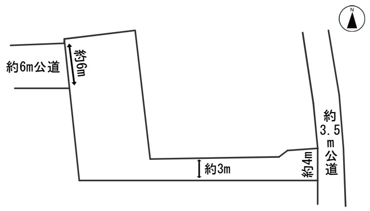 ６２１４９　岐阜市鏡島中１丁目土地の区画図