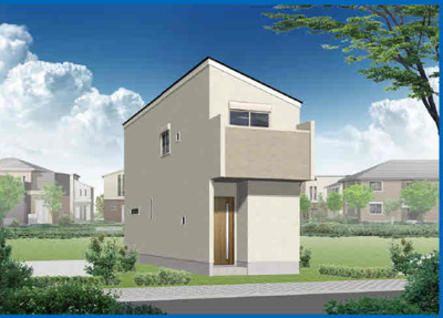 【外観パース】 | 千種区川崎町144① 全1棟　＜仲介手数料無料＞田代小・城山中　新築一戸建て