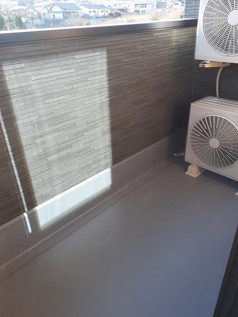 ハピネスAのバルコニー