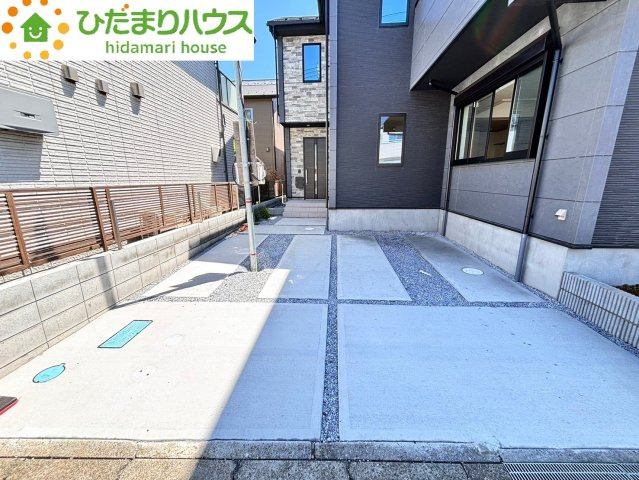 上尾市今泉　6期　新築一戸建て　ケイアイスタイル　02の駐車場|カースペース並列2台駐車可能