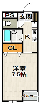 カルム中山の間取り
