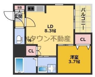 【間取り】 | プライムパークス名駅西 | 間取りです。